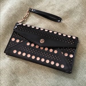 Spartina Patent Leather Dotted Clutch.